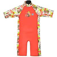 Splash About Sun and Sea Wetsuit Traje de Neopreno UV Sol y mar- Unisex niños- En el Bosque- 1-2 Años